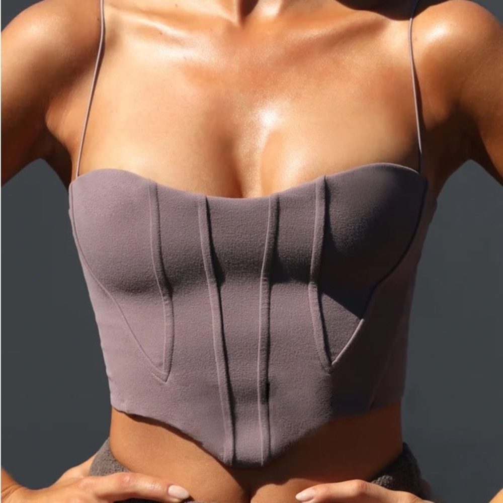 Joah Brown | Contour Top In Sueded Mauve